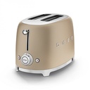 SMEG TOASTER 2X2 50´STYLE CHAMPAGNE TSF01CHMEU
