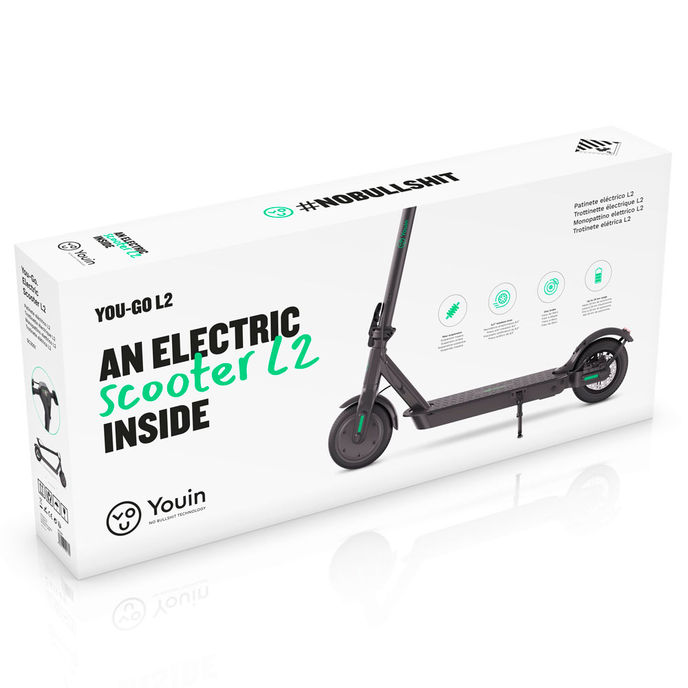 YOUIN ELECTRIC SCOOTER SC3001 L2 8.5" 350W WITH YOUIN M1008 ANTI-THEFT SYSTEM