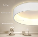 PLAFON DE TECHO 45cms LED 32 W, ALUMINIO COLOR BLANCO CON DE LUZ CALIDA