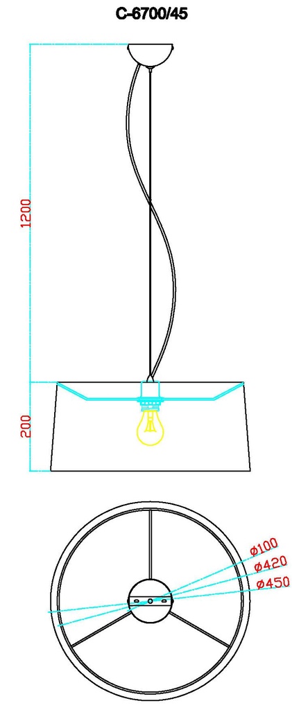 LAMPARA COLGANTE BASE MARRÓN  Y PANTALLA NACAR DE 1 LUZ COMPATIBLE BOMBILLA LED E27, ALTURA TOTAL REGULABLE 120CM DIAMETRO 45CM