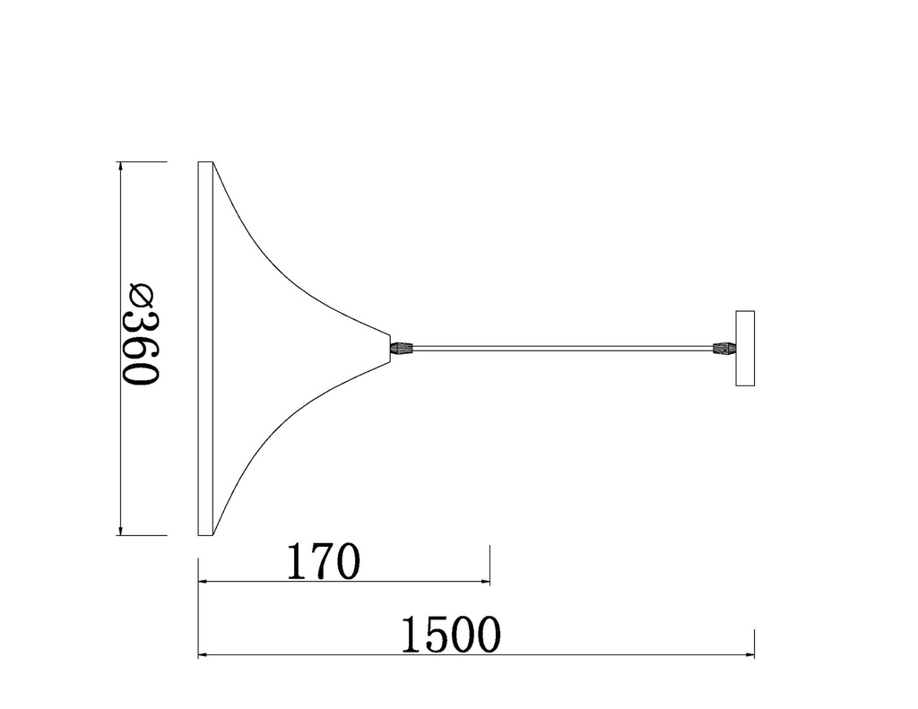 LAMPARA COLGANTE BLANCA INTERIOR DORADO ALTURA 120CM DE 1 LUZ COMPATIBLE CON CUALQUIER BOMBILLA LED DE BASE E27