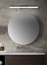 LAMPARA APLIQUE CUARTO DE BAÑO LED 12 W, ALUMINIO COLOR NEGRO CON TEMPERATURA DE LUZ CALIDA 3000K. 58X13X7