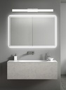 LAMPARA APLIQUE CUARTO DE BAÑO LED 16 W, ALUMINIO COLOR BLANCO CON TEMPERATURA DE LUZ CALIDA 3000K 78X13X7