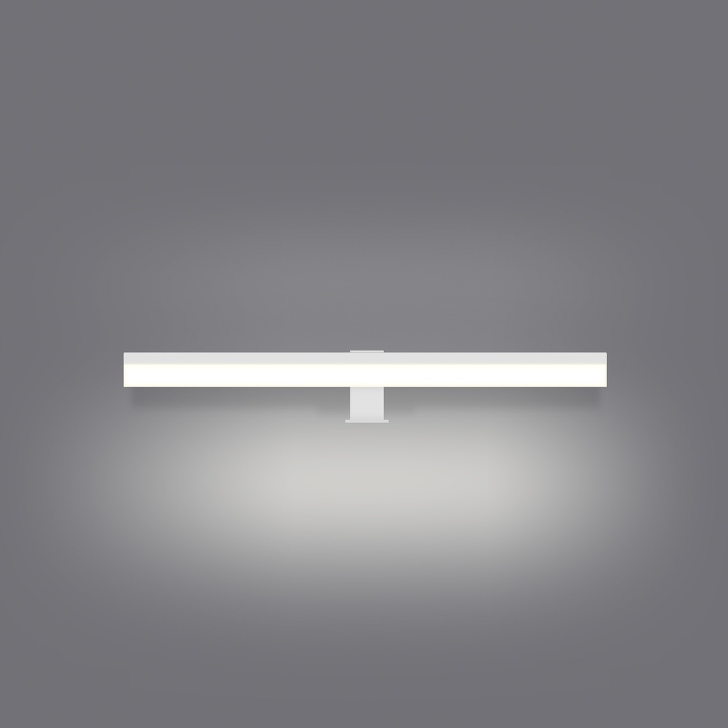 LAMPARA APLIQUE CUARTO DE BAÑO LED 16 W, ALUMINIO COLOR BLANCO CON TEMPERATURA DE LUZ CALIDA 3000K. 78X13X7