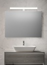 LAMPARA APLIQUE CUARTO DE BAÑO LED 16 W, ALUMINIO COLOR BLANCO CON TEMPERATURA DE LUZ CALIDA 3000K. 78X13X7
