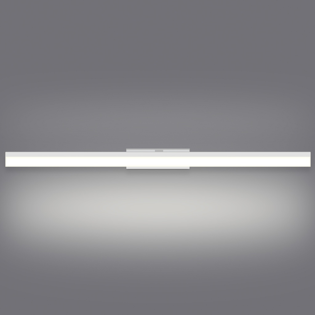 LAMPARA APLIQUE CUARTO DE BAÑO LED 19 W, ALUMINIO COLOR BLANCO CON TEMPERATURA DE LUZ CALIDA 3000K. 97X13X7