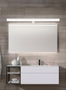LAMPARA APLIQUE CUARTO DE BAÑO LED 19 W, ALUMINIO COLOR BLANCO CON TEMPERATURA DE LUZ CALIDA 3000K. 97X13X7