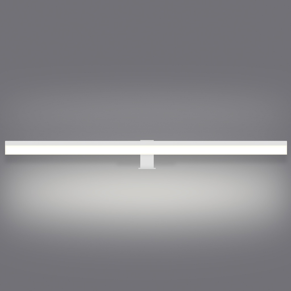 LAMPARA APLIQUE CUARTO DE BAÑO LED 19 W, ALUMINIO COLOR BLANCO CON TEMPERATURA DE LUZ CALIDA 3000K. 97X13X7
