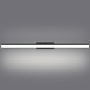 LAMPARA APLIQUE CUARTO DE BAÑO LED 19 W, ALUMINIO COLOR NEGRO CON TEMPERATURA DE LUZ CALIDA 3000K .97X13X7
