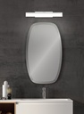 LAMPARA APLIQUE CUARTO DE BAÑO LED 7 W, ALUMINIO COLOR BLANCO CON TEMPERATURA DE LUZ CALIDA 3000K .36X12X6