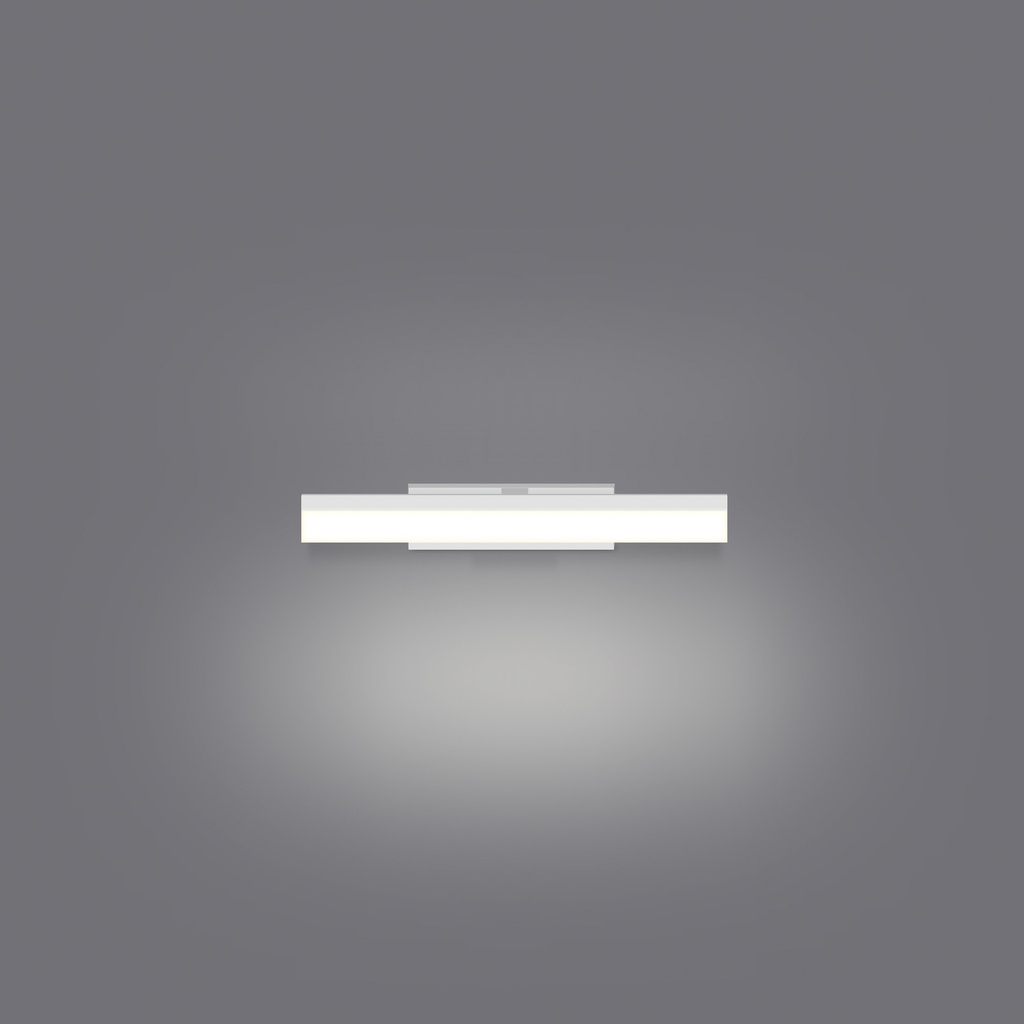 LAMPARA APLIQUE CUARTO DE BAÑO LED 7 W, ALUMINIO COLOR BLANCO CON TEMPERATURA DE LUZ CALIDA 3000K .36X12X6