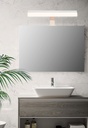 LAMPARA APLIQUE CUARTO DE BAÑO LED 7 W, ALUMINIO COLOR BLANCO CON TEMPERATURA DE LUZ CALIDA 3000K .36x12x6