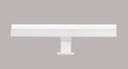 LAMPARA APLIQUE CUARTO DE BAÑO LED 7 W, ALUMINIO COLOR BLANCO CON TEMPERATURA DE LUZ CALIDA 3000K .36x12x6
