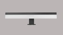 LAMPARA APLIQUE CUARTO DE BAÑO LED 7 W, ALUMINIO COLOR NEGRO CON TEMPERATURA DE LUZ CALIDA 3000K .36X12X6