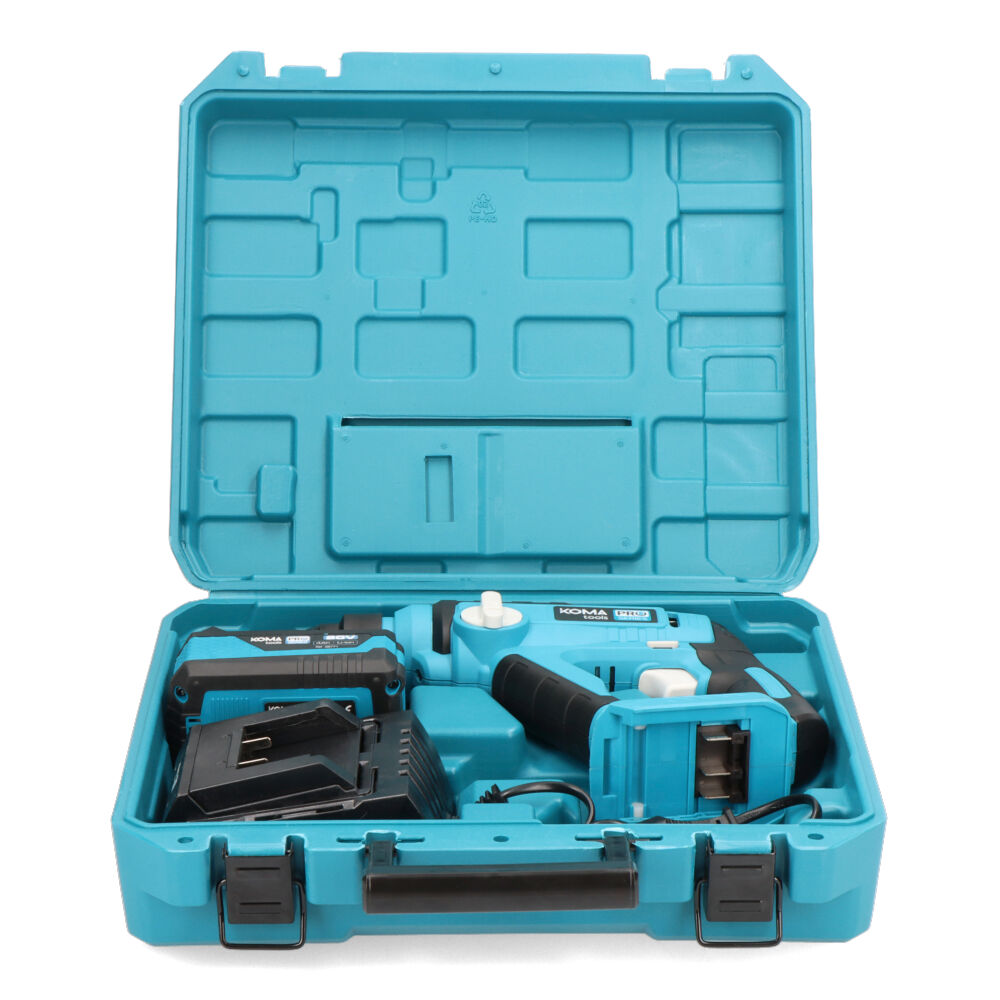 TALADRO PERFORADOR 20V CON BATERÍA Y CARGADOR KOMA TOOLS PRO SERIES BATTERY