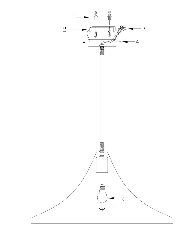LAMPARA COLGANTE NEGRA INTERIOR DORADO ALTURA 120CM DE 1 LUZ COMPATIBLE CON CUALQUIER BOMBILLA LED DE BASE E27
