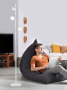 PIE DE SALON DECORATIVO ALTURA 165 cms  CON 3 LED DE  5W, ALUMINIO COLOR BLANCO Y ACRILICO MATE, CON TEMPERATURA DE LUZ DIMMABLE,CON CLASE DE EFICIENCIA ENERGETICA A++