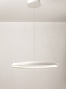 LAMPARA DE TECHO LED 29 W, ARO EN ALUMINIO COLOR BLANCO CON TEMPERATURA DE LUZ INTERMEDIA 4000K, ALTURA MAXIMA 130CM, 60CM DIAMETRO