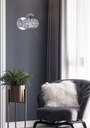 LAMPARA DE APLIQUE, FABRICADO EN HIERRO Y CRISTAL COLOR CROMO DE 1 LUZ , BOMBILLA LED DE BASE G9, ALTURA 120CM DIAMETRO 22CM