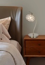 LAMPARA DE SOBREMESA COLOR CUERO DE 1 LUZ  BOMBILLA LED DE BASE G9, ALTURA 35CM DIAMETRO 17CM