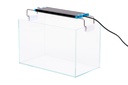ACUARIO URNA CRISTAL SIN MARCO 14 L. + PANT LUZ LED