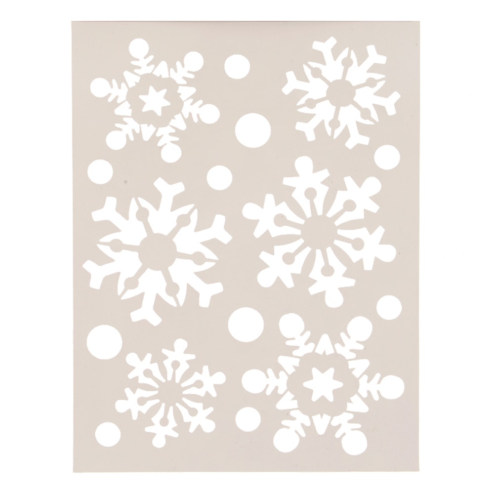 ULT. UNIDADES PLANTILLA REMOVIBLE 21x30cm DISEÑO COPO DE NIEVE