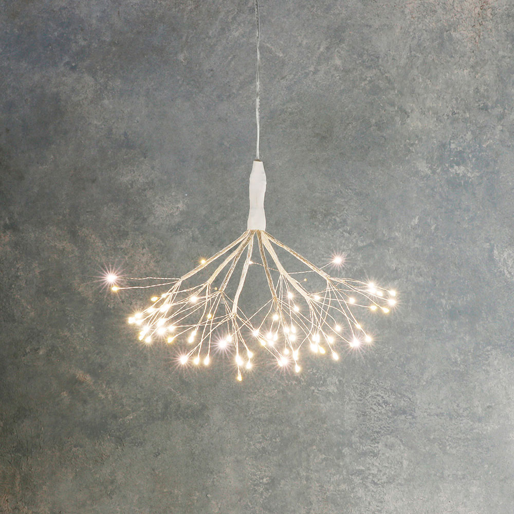 ULT. UNIDADES DIENTE DE LEON LEDS COLGANTES 20cm 80 LEDS IP44