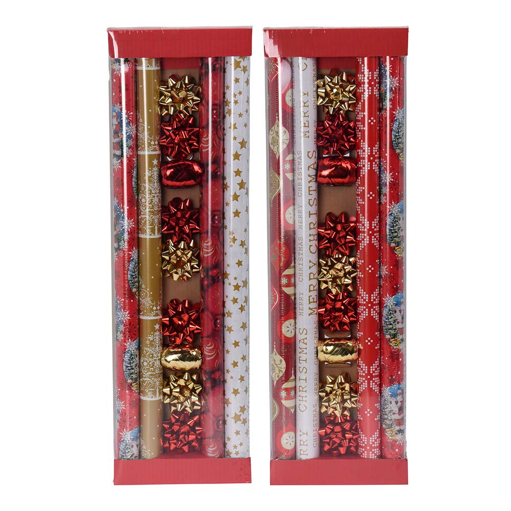 ULT. UNIDADES SET PAPEL DE REGALO 13 PIEZAS 70x200cm