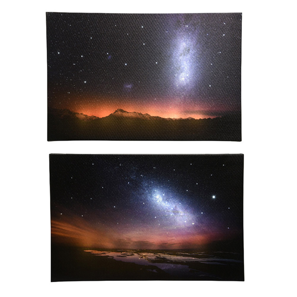 CUADRO DE LUCES DE LA GALAXIA 58x3,8x38cm