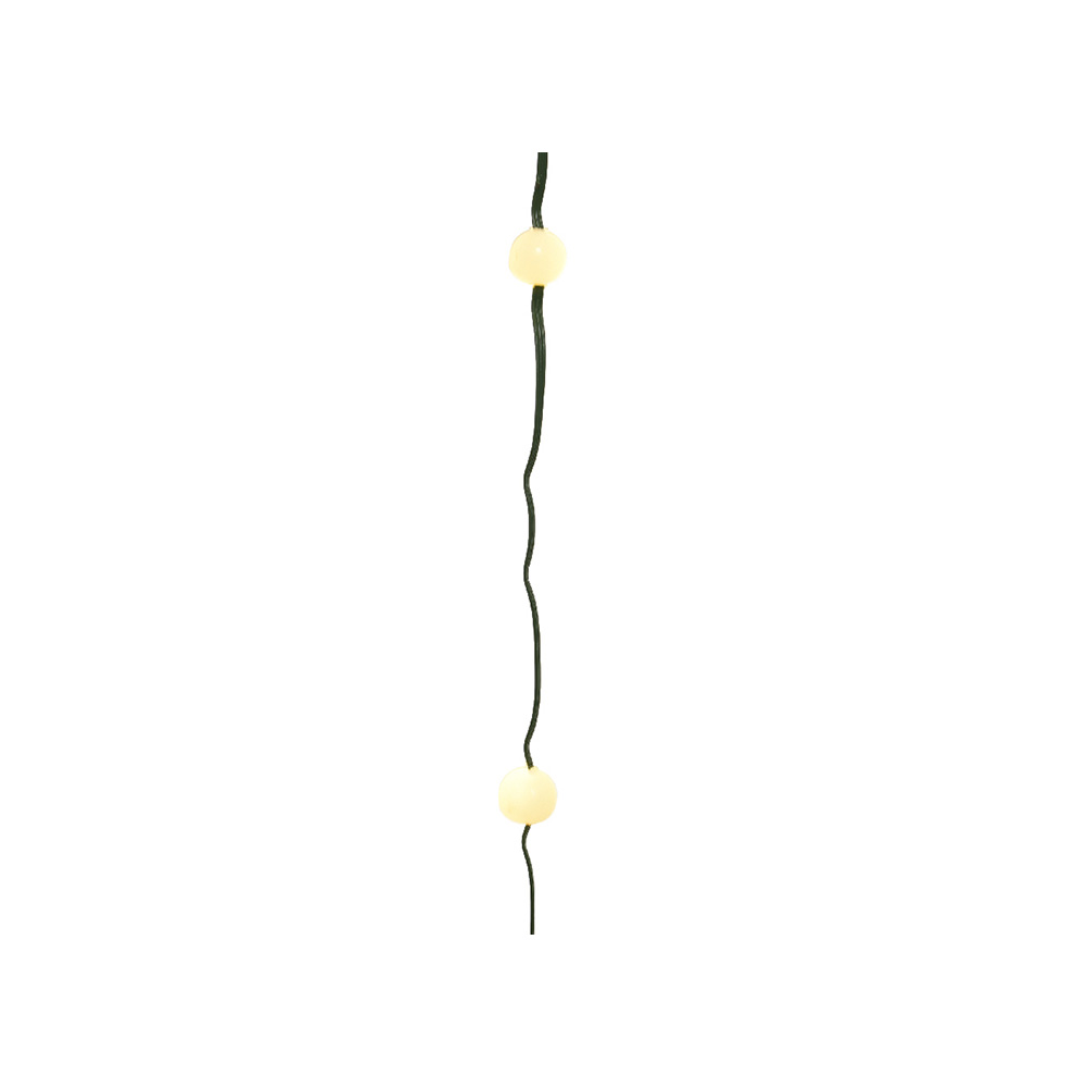 GUIRNALDA 60 MICRO LEDS BOLAS EXTERIOR 5,9m BLANCO CALIDO