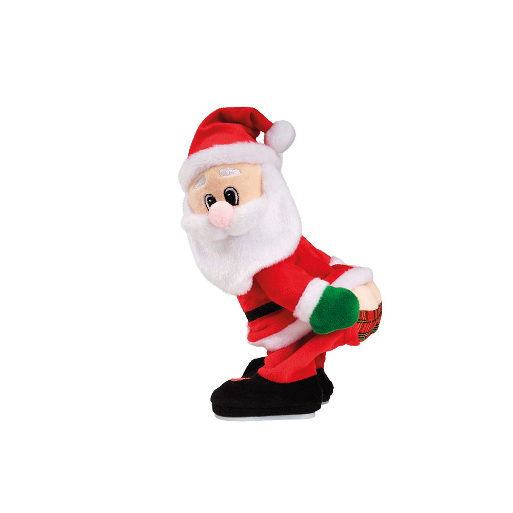 ULT. UNIDADES MUÑECO PAPA NOEL CON MOVIMIENTO Y CANCION 14x20x25cm