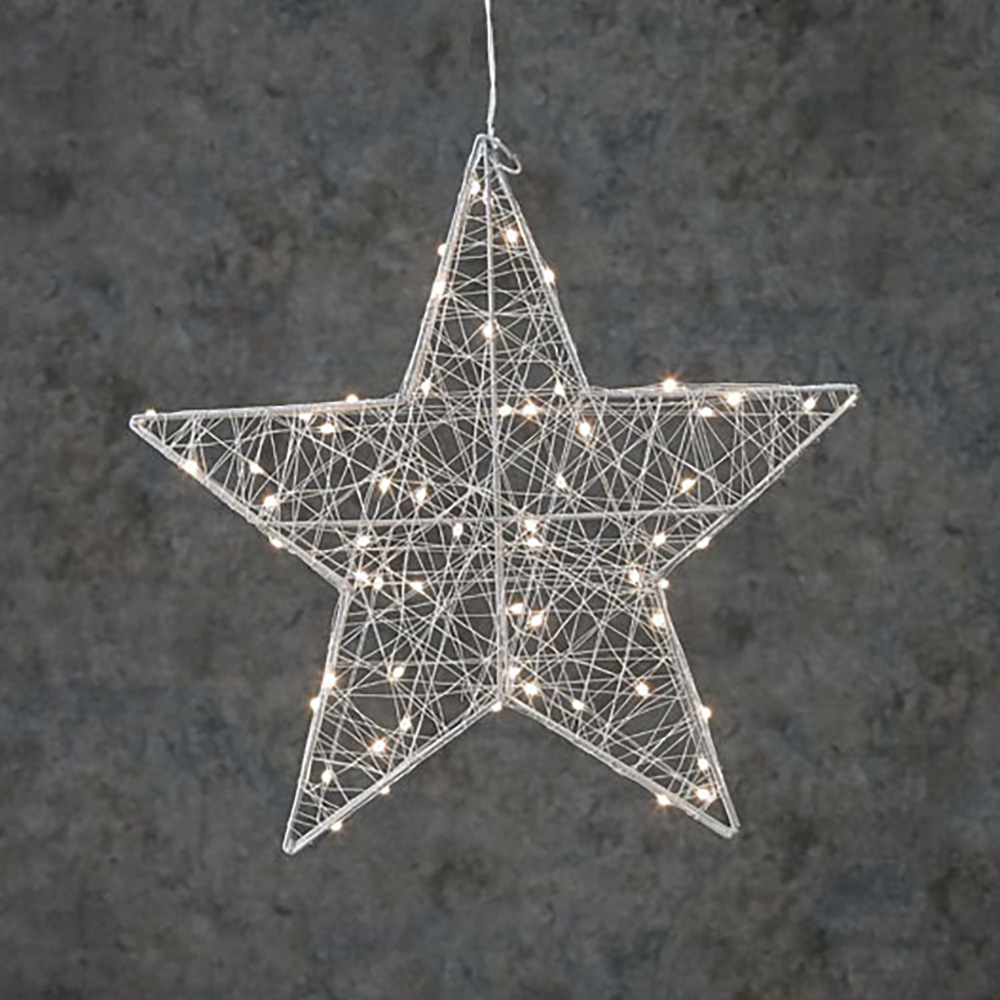 ESTRELLA DECORATIVA CON 60 LEDS INCORPORADOS IP44 38cm