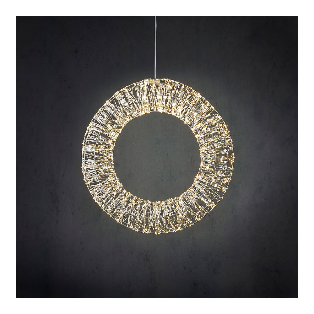 ULT. UNIDADES CORONA LEDS DECORATIVA LUZ DÍA Ø60cm