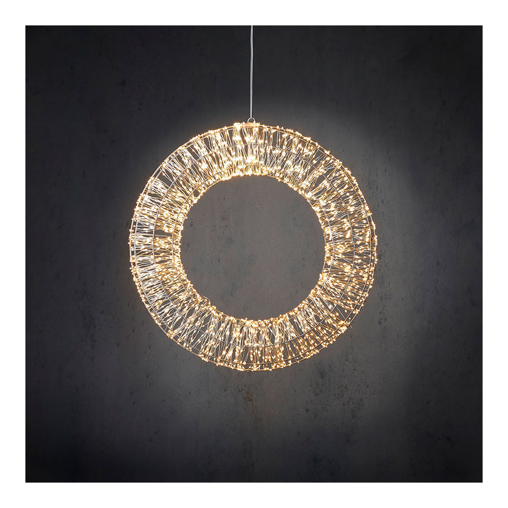 CORONA LEDS DECORATIVA BLANCO CÁLIDO Ø60cm