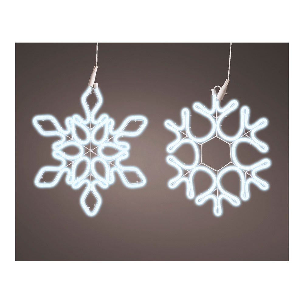 ULT. UNIDADES COPO DE NIEVE NEONFLEX PARA EXTERIOR 54x69cm 576 LEDS 2 MODELOS SURTIDOS