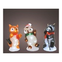 ULT. UNIDADES FIGURAS DE ANIMALES ACRILICAS LED PARA EXTERIOR 13x10x24cm 20 LEDS MODELOS SURTIDOS