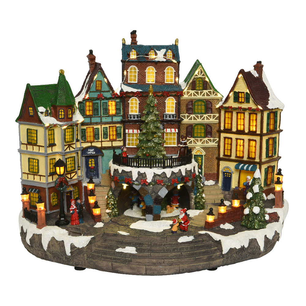 ULT. UNIDADES ESCENA NAVIDEÑA CHRISTMAS VILLAGE 25,5x40x31,5cm 48L