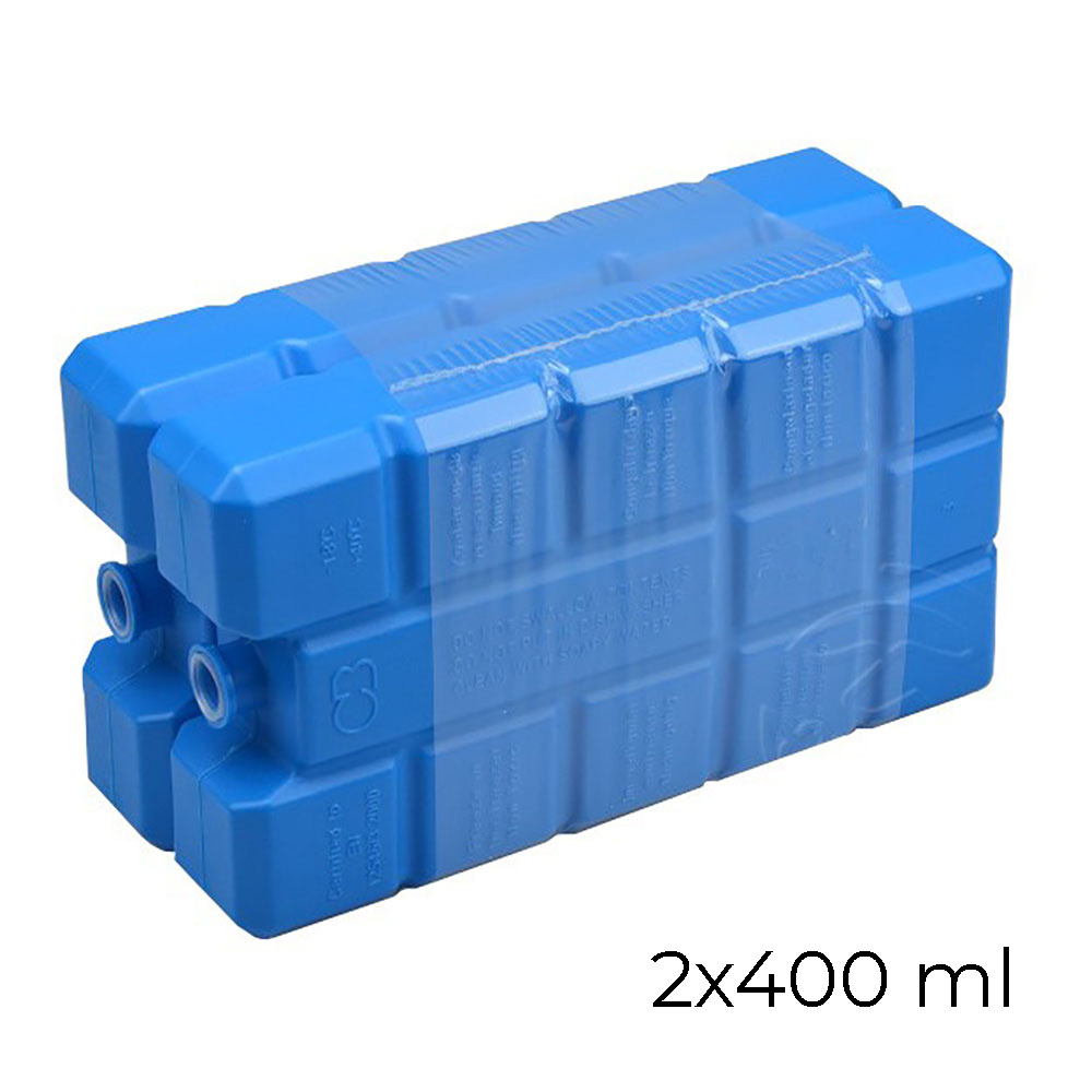 PACK 2 ENFRIADORES PARA NEVERAS PORTATILES 400cl 16x9,5x6,5cm COLORES SURTIDOS