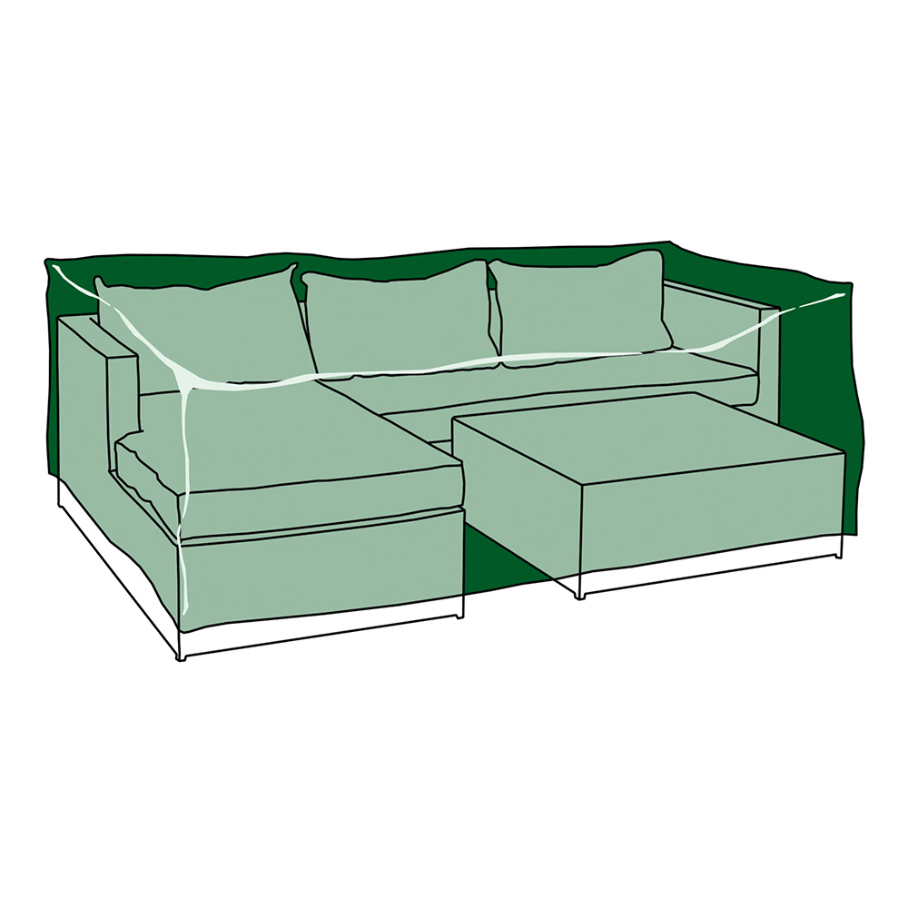 FUNDA PROTECCIÓN CUBRE CHAISELONG+MESA 300x200x80cm 240gr/m²