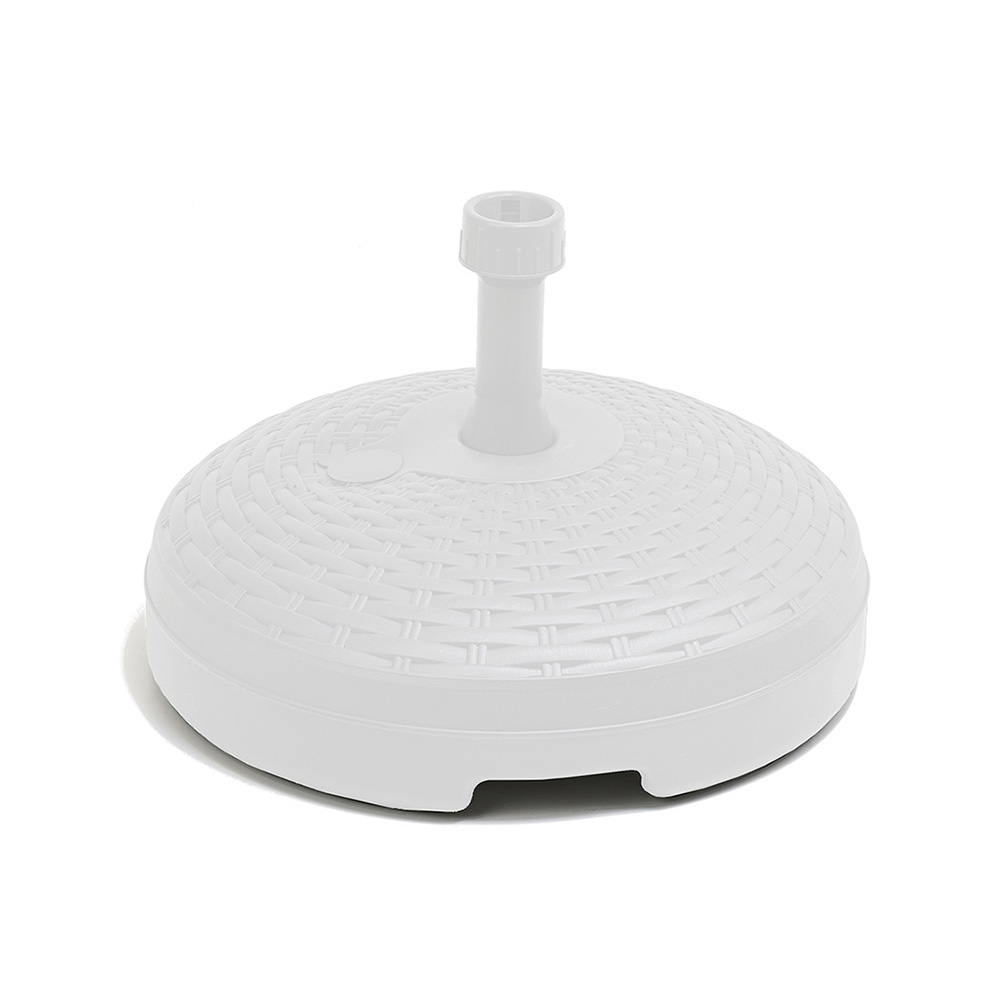 BASE DE PARASOL 20 l COLOR: BLANCO Ø45x15cm IPAE PROGARDEN