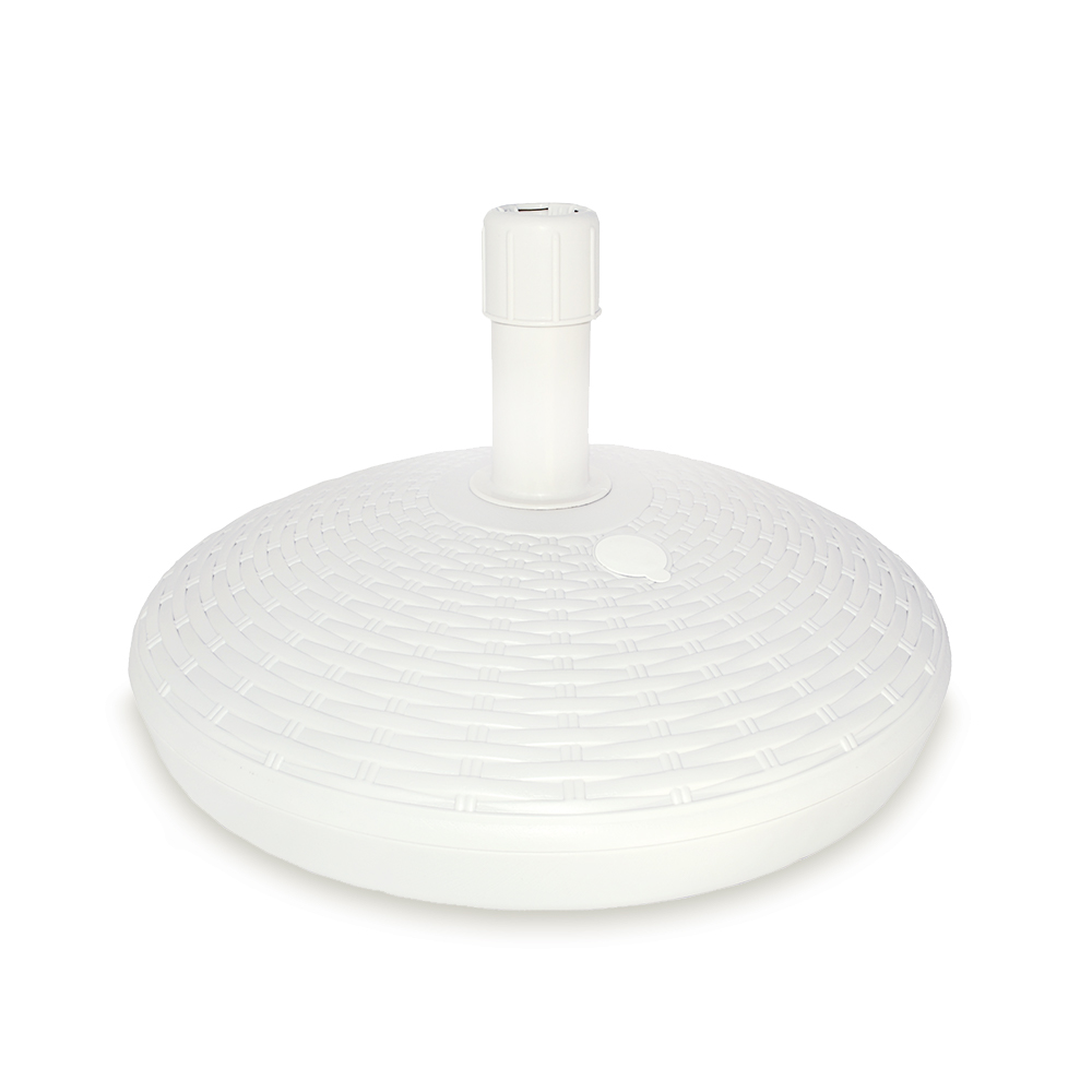 BASE DE PARASOL 30 l COLOR: BLANCO Ø58x15cm IPAE PROGARDEN