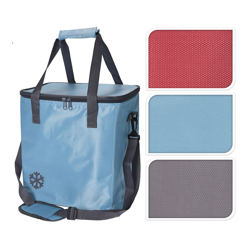 NEVERA TIPO BOLSA ISOTERMICA 18L. 29x31x21cm COLORES SURTIDOS. COOL