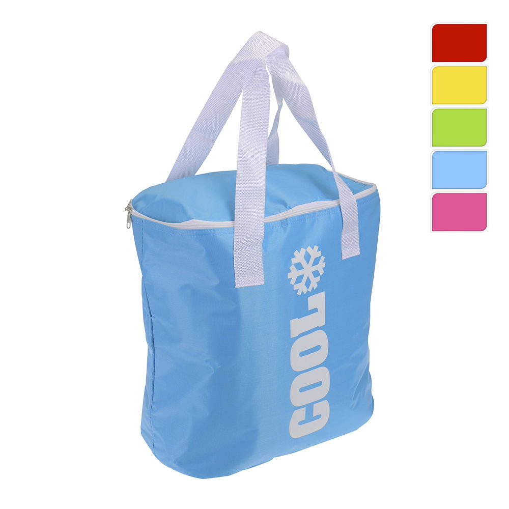 NEVERA TIPO BOLSA ISOTERMICA 24L. 38x21x37cm COLORES SURTIDOS. COOL