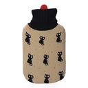 BOLSA DE AGUA CALIENTE MODELO GATOS NEGROS 2 l