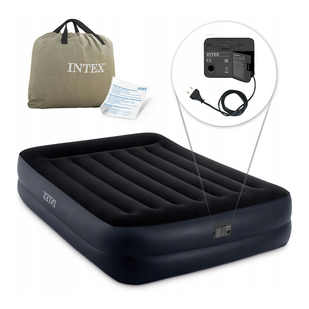 CAMA HINCHABLE INTERIOR/EXTERIOR 152x203x42cm DURA-BEAM BASIC INTEX