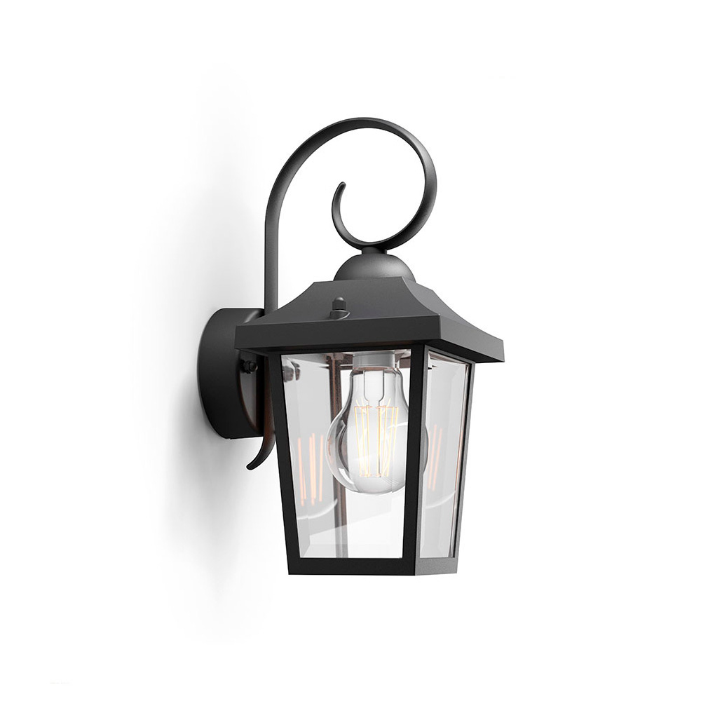 APLIQUE E27 NEGRO BUZZARD PHILIPS