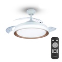 VENTILADOR TECHO DE LED MODELO ATLAS DORADO POTENCIA: 28+35W ASPAS: Ø106cm CON MANDO A DISTANCIA PHILIPS