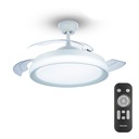 VENTILADOR TECHO DE LED MODELO ATLAS BLANCO POTENCIA: 28+35W ASPAS: Ø106cm CON MANDO A DISTANCIA PHILIPS