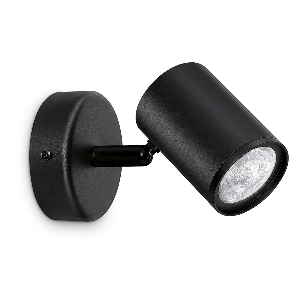 FOCO LED 1 ELEMENTO  WIZ 5W RGB 345 LM COLOR NEGRO