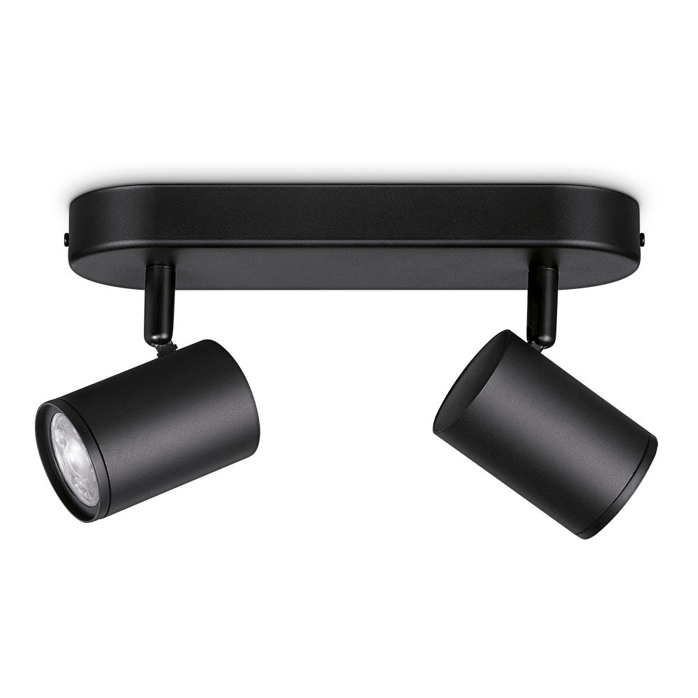 REGLETA LED 2 ELEMENTOS  WIZ 2X5W RGB 690 LM COLOR NEGRO